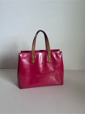 Louis Vuitton Pink Vernis Monogram Top-Handle Tote